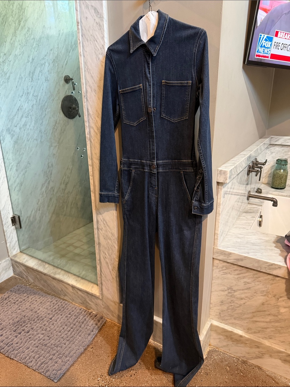 Dark Indigo Denim Jumpsuit